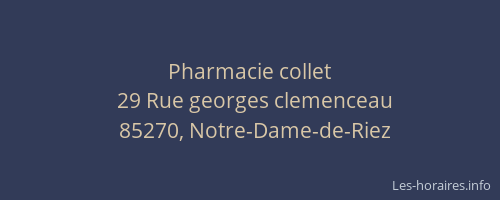 Pharmacie collet