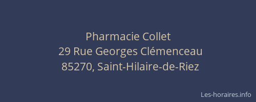 Pharmacie Collet