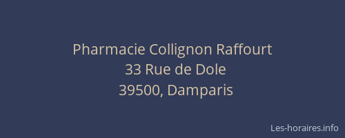 Pharmacie Collignon Raffourt