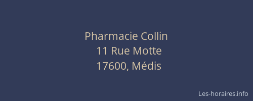 Pharmacie Collin