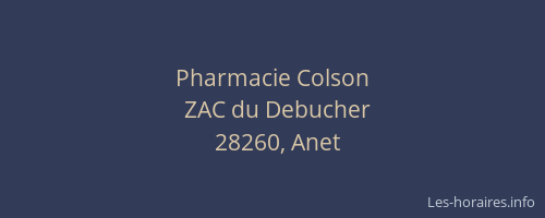 Pharmacie Colson