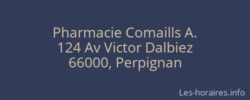 Pharmacie Comaills A.
