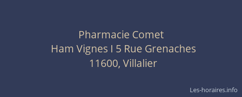 Pharmacie Comet