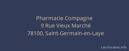 Pharmacie Compagne