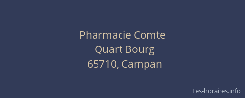 Pharmacie Comte
