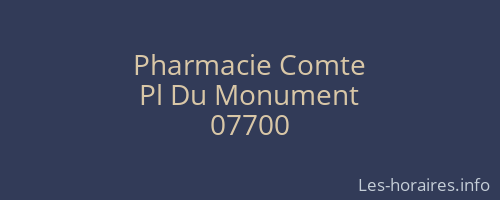 Pharmacie Comte