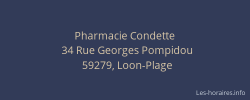 Pharmacie Condette