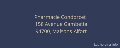 Pharmacie Condorcet