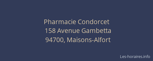 Pharmacie Condorcet
