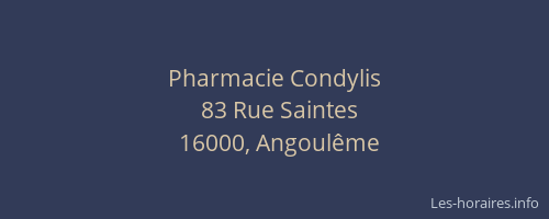 Pharmacie Condylis