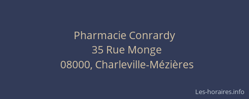 Pharmacie Conrardy