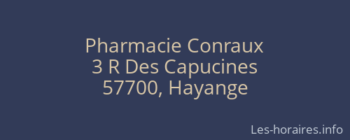 Pharmacie Conraux
