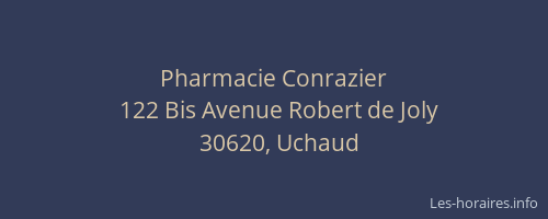 Pharmacie Conrazier