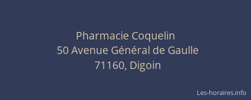 Pharmacie Coquelin