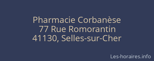 Pharmacie Corbanèse