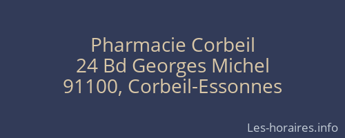 Pharmacie Corbeil