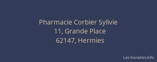 Pharmacie Corbier Sylivie
