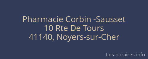 Pharmacie Corbin -Sausset
