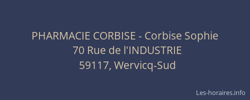 PHARMACIE CORBISE - Corbise Sophie