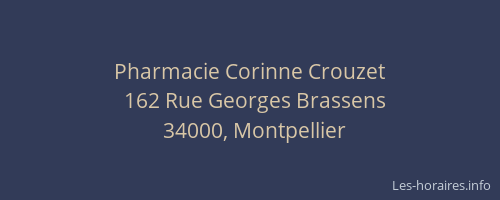 Pharmacie Corinne Crouzet