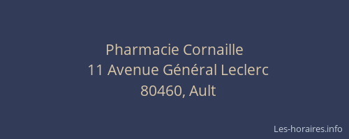 Pharmacie Cornaille