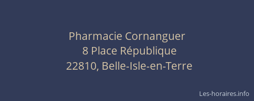 Pharmacie Cornanguer