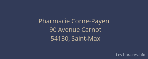 Pharmacie Corne-Payen