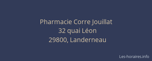 Pharmacie Corre Jouillat