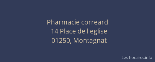 Pharmacie correard