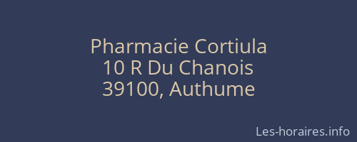 Pharmacie Cortiula