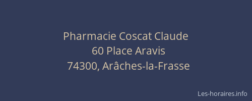 Pharmacie Coscat Claude