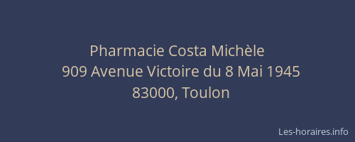 Pharmacie Costa Michèle
