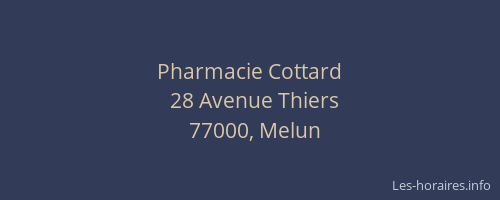 Pharmacie Cottard