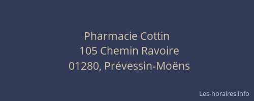 Pharmacie Cottin