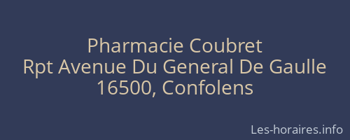 Pharmacie Coubret