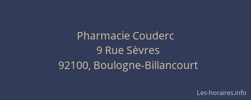 Pharmacie Couderc