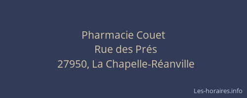 Pharmacie Couet