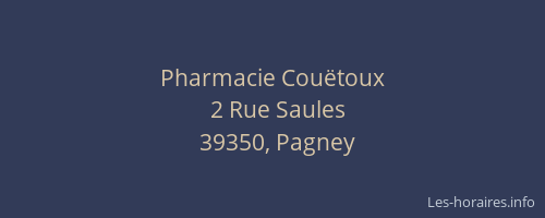 Pharmacie Couëtoux