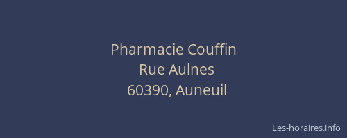 Pharmacie Couffin