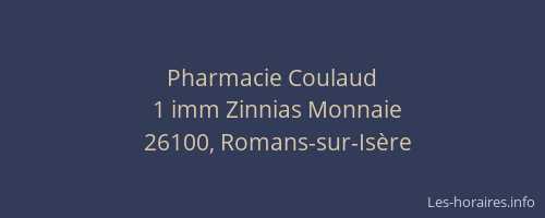 Pharmacie Coulaud