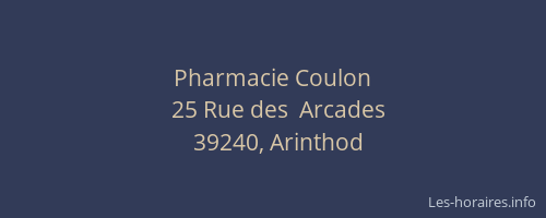 Pharmacie Coulon