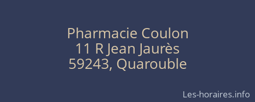Pharmacie Coulon