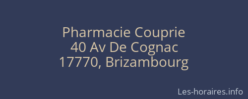 Pharmacie Couprie