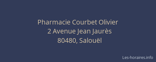 Pharmacie Courbet Olivier
