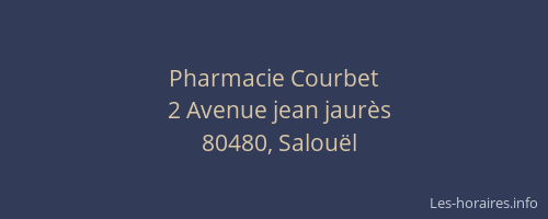 Pharmacie Courbet