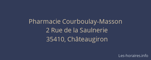 Pharmacie Courboulay-Masson