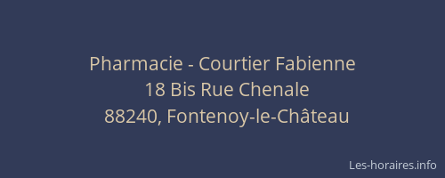 Pharmacie - Courtier Fabienne