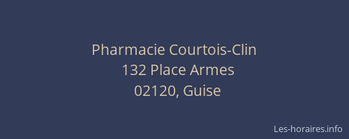 Pharmacie Courtois-Clin