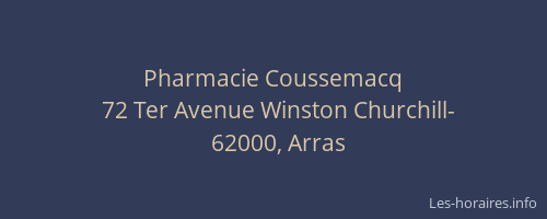 Pharmacie Coussemacq