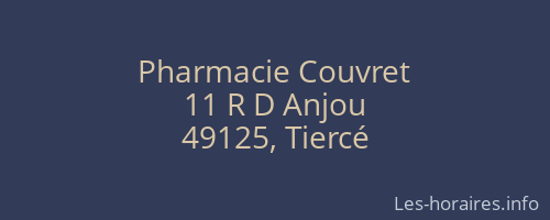 Pharmacie Couvret